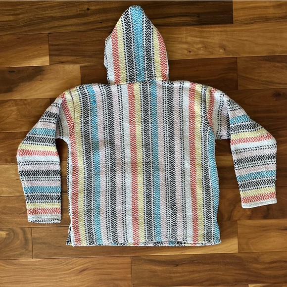 American Ragz Baja Hooded Poncho Sweatshirt size Large - Picture 3 of 5